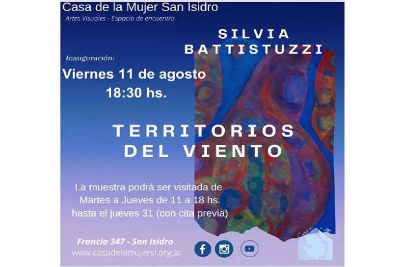 Silvia Battistuzzi expone en Casa de la Mujer San Isidro