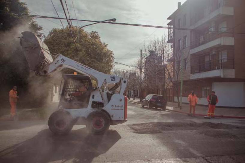 El Municipio hizo cumplir la garantía en la obra de asfalto de la calle 9 de julio