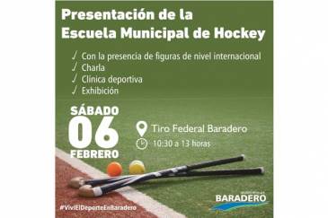 Se realizará el lanzamiento de la Escuela Municipal de Hockey con presencias de nivel internacional