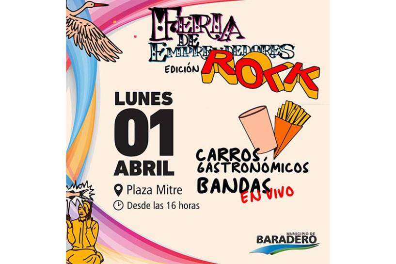 Lunes de Feria de Emprendedores Edición Rock en Plaza Mitre
