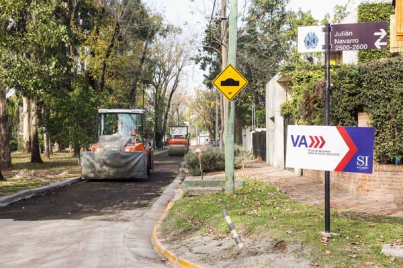 El Municipio renueva el asfalto en 15 cuadras de Beccar