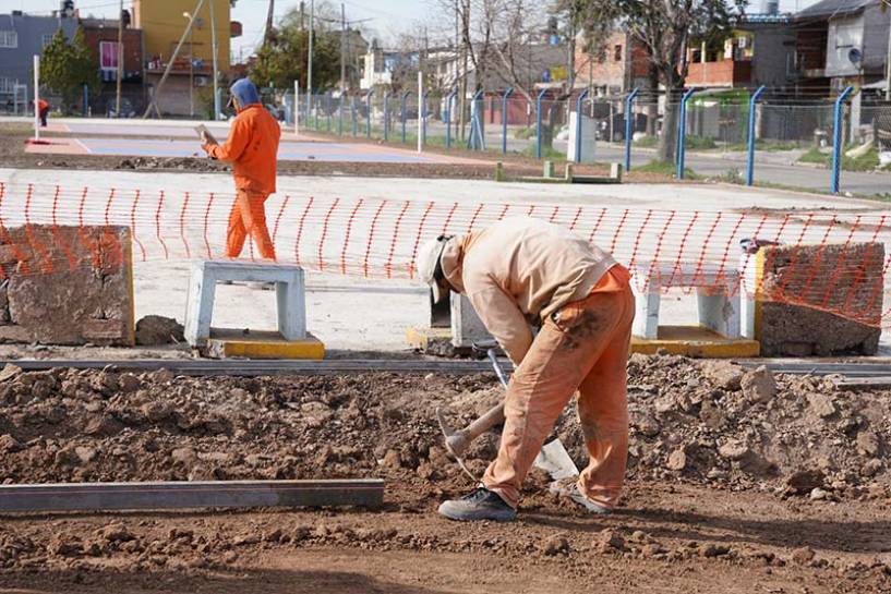 Avanza la renovación integral del Parque del Bicentenario en San Martín