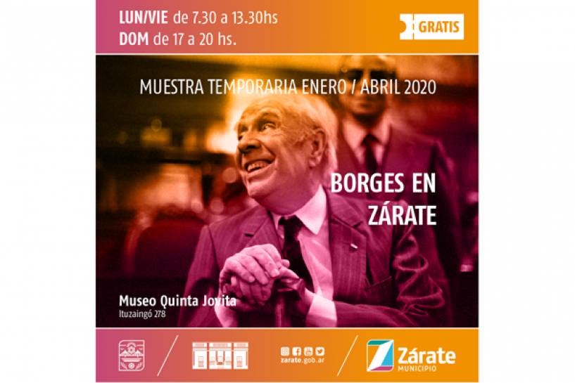 Comienza la Muestra “Borges en Zárate” en la Quinta Jovita