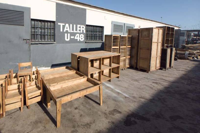 San Martín: en una cárcel fabricaron y donaron mobiliario para colaborar con un jardín de infantes