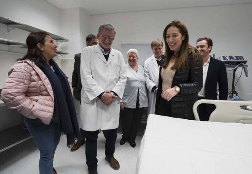 Vidal inauguró la renovada guardia del Hospital Cetrángolo