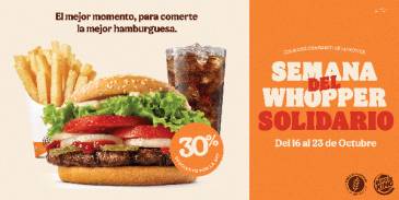 Burger King® Argentina refuerza su compromiso con “Banco de Alimentos” a través del Whopper Solidario