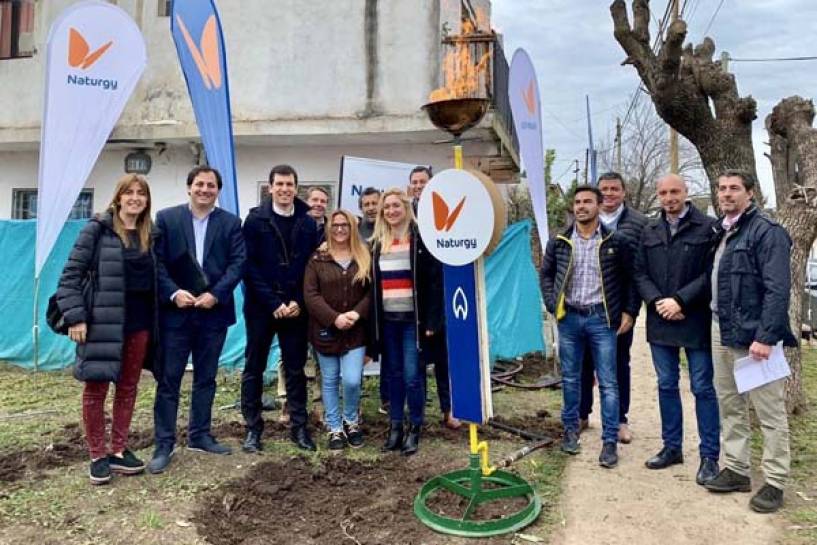 Naturgy inauguró la red de gas del barrio Parque Florido en Escobar