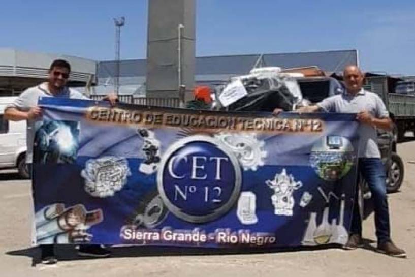 FPT industrial donó un motor NEF6 al Colegio de Enseñanza Técnica (CET ) N12 de Sierra Grande, Río Negro