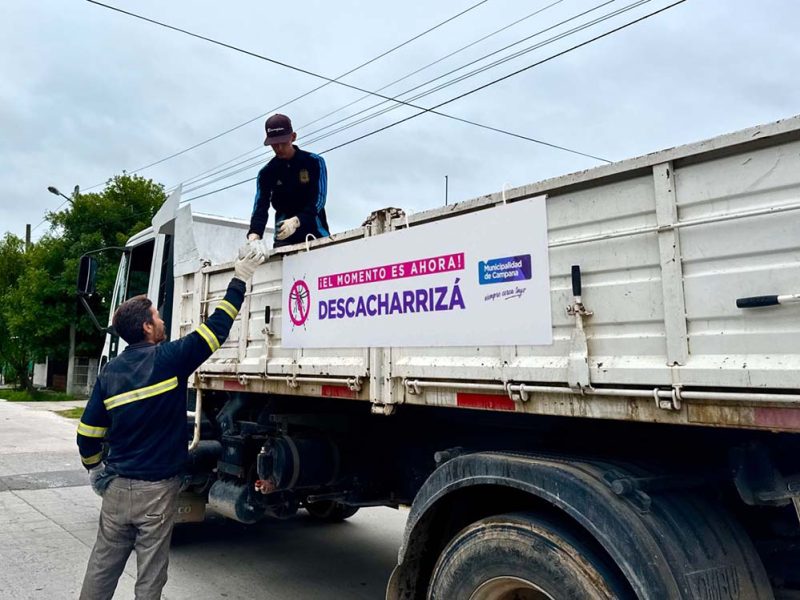 Dengue: el Municipio continúa con los operativos de descacharrización