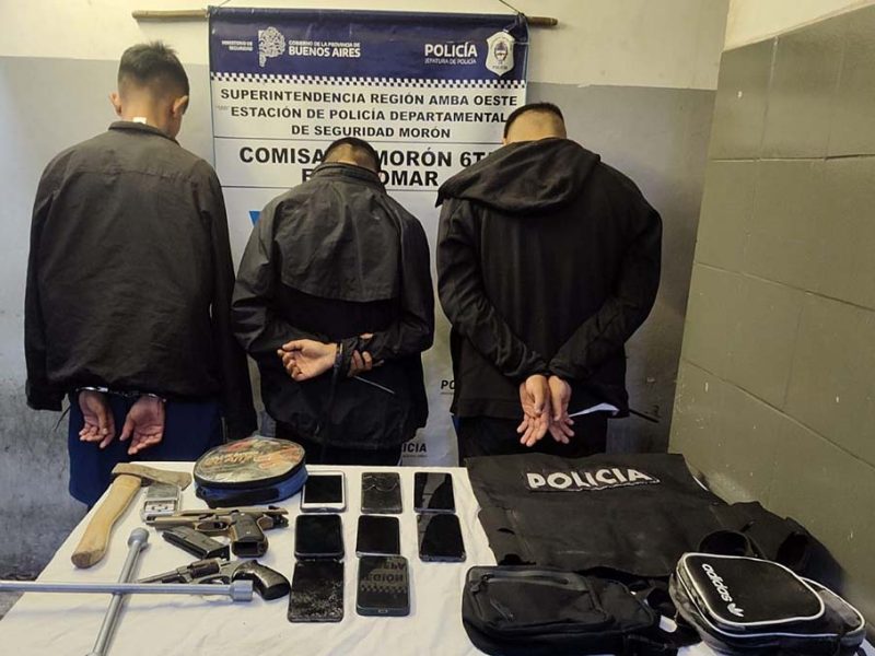 Operativo de seguridad desmanteló una banda dedicada al robo de casas