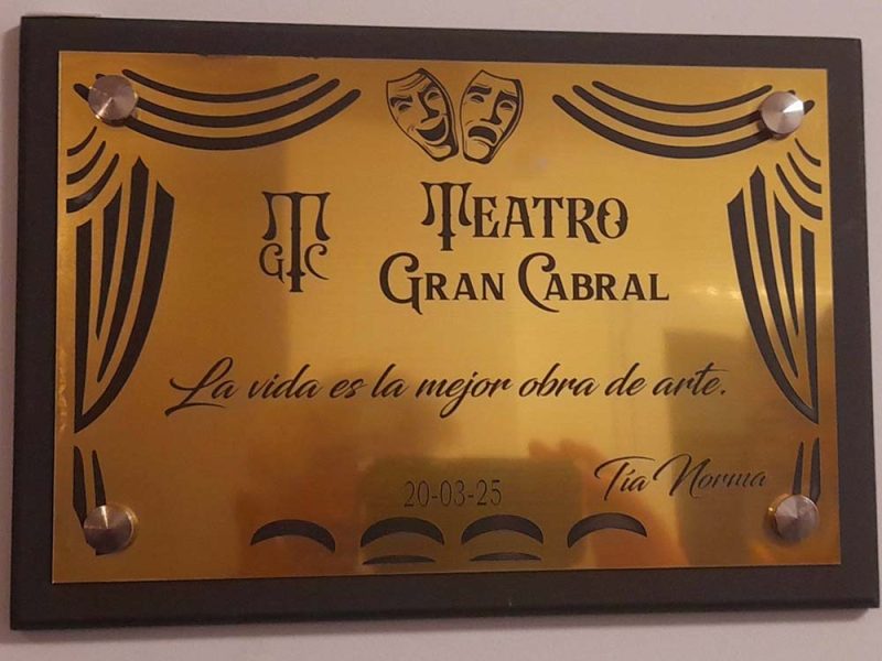 Veterano de la guerra de Malvinas Inauguró Teatro Gran Cabral en Rio Gallegos