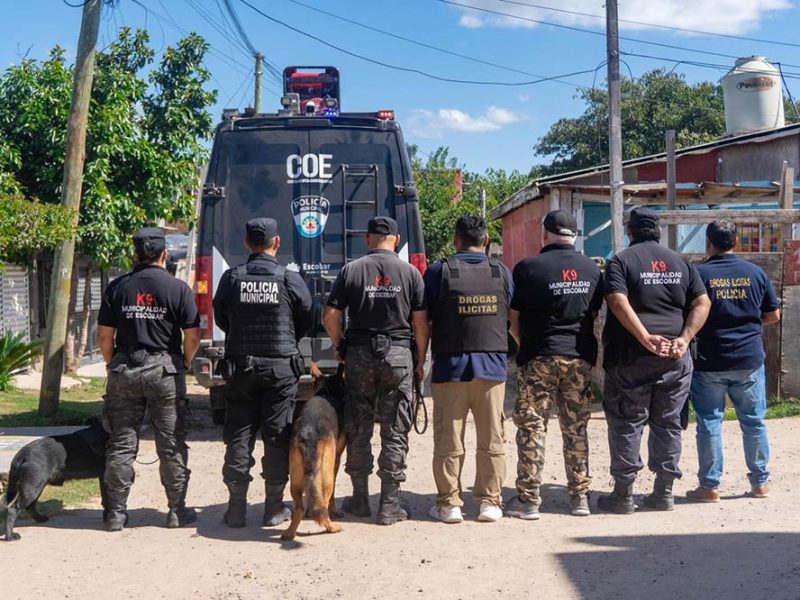 Megaoperativo en Maquinista Savio: desarticularon banda narcocriminal