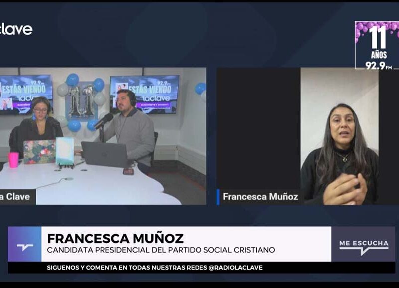 Francesca Muñoz (PSC): Lejos de los extremos, cerca de las soluciones sociales y la seguridad para Chile