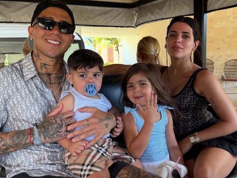 Enzo Fernández celebra su último triunfo con unas vacaciones de ensueño en familia en Family Selection at Grand Palladium Select Costa Mujeres