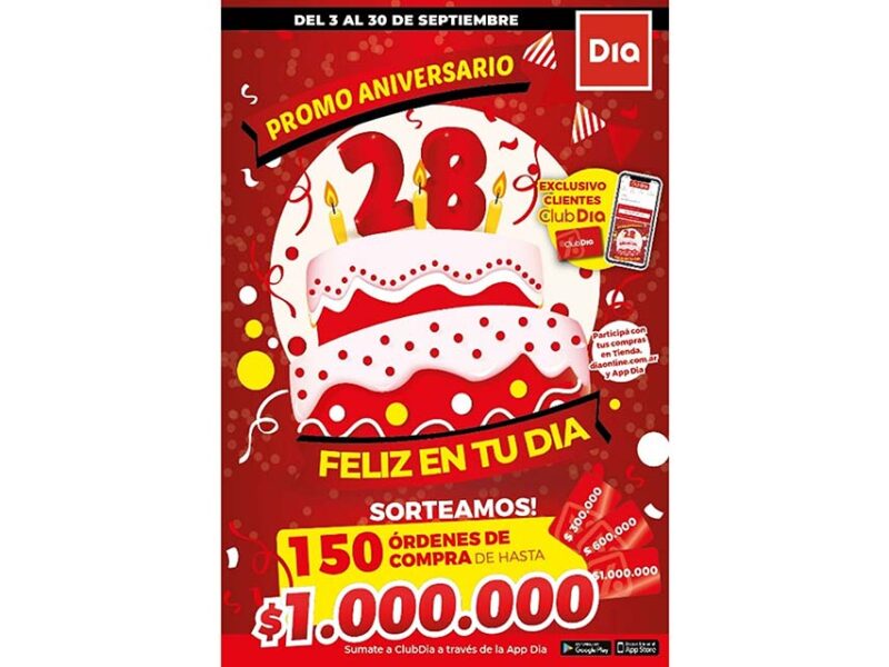 Dia cumple 28 años y lo celebra con 150 órdenes de compra de hasta $1 millón