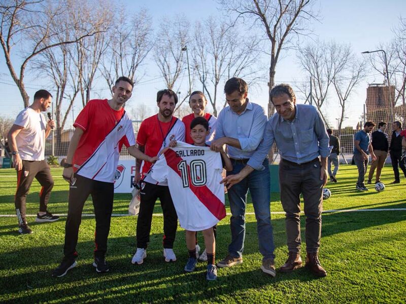 Junto a la Fundación River Plate, San Isidro lanzó una nueva Escuela de fútbol en Boulogne