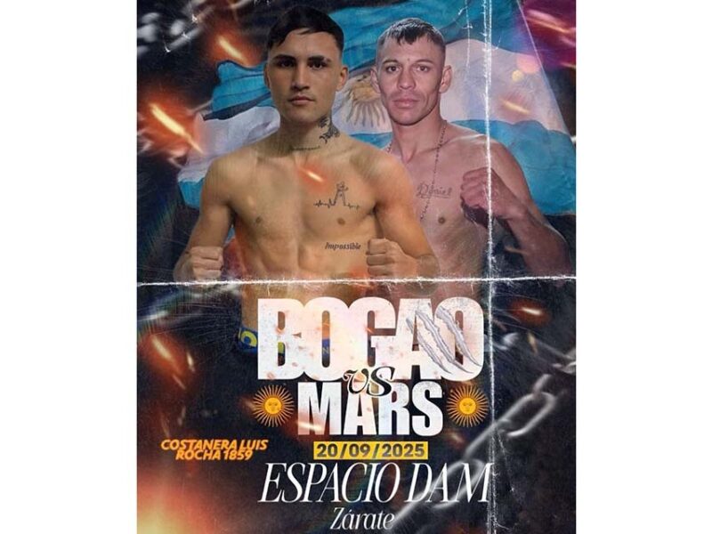 El Tigre Agustin Bogao vuelve al ring este 20 de septiembre