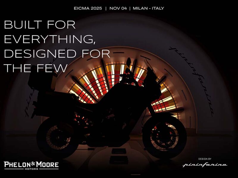 Phelon & Moore anuncia su colaboración con Pininfarina para una edición limitada del modelo Capetown 7X en EICMA 2025