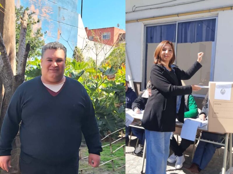 Votaron los candidatos de Política Obrera Walter Sánchez (Primaria 24) y Margarita Cuellar (Cens 451) en Boulgne