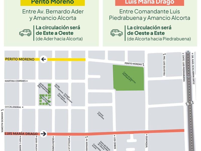 San Isidro: cambios de circulación en dos calles de Villa Adelina para mejorar el tránsito y la seguridad vial
