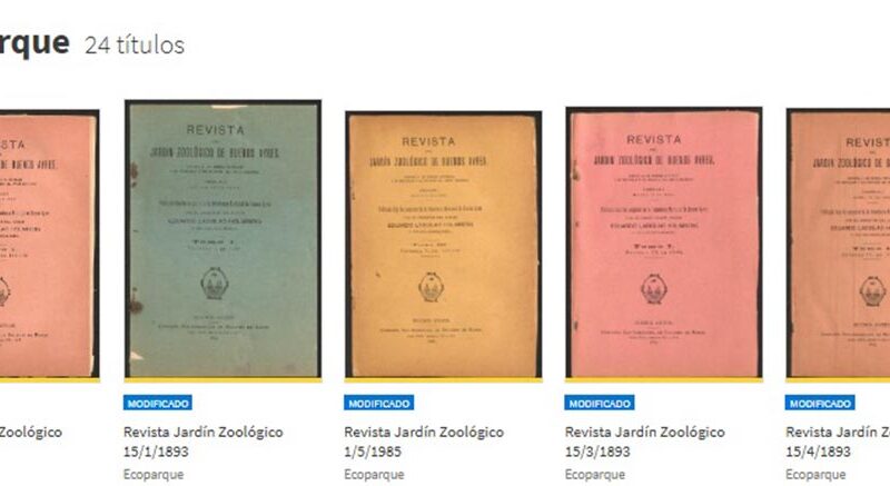 Ecoparque es la nueva estantería de la Biblioteca Digital de la Ciudad con ejemplares que datan del siglo XIX