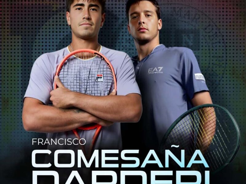 Francisco Comesaña y Luciano Darderi jugarán una exhibición en el Club Náutico Mar del Plata