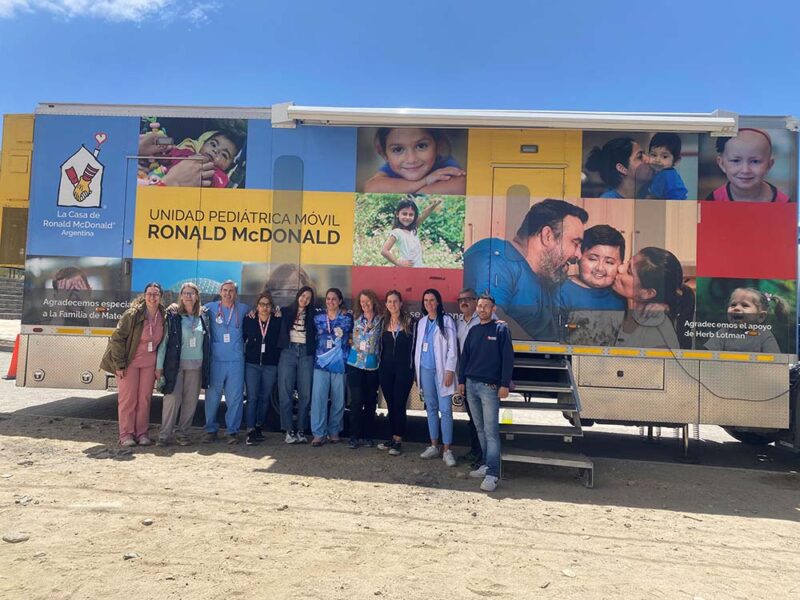 Exitoso operativo de salud en Salta: el equipo de la Casa Ronald atendió a 595 niños con su Unidad Pediátrica Móvil