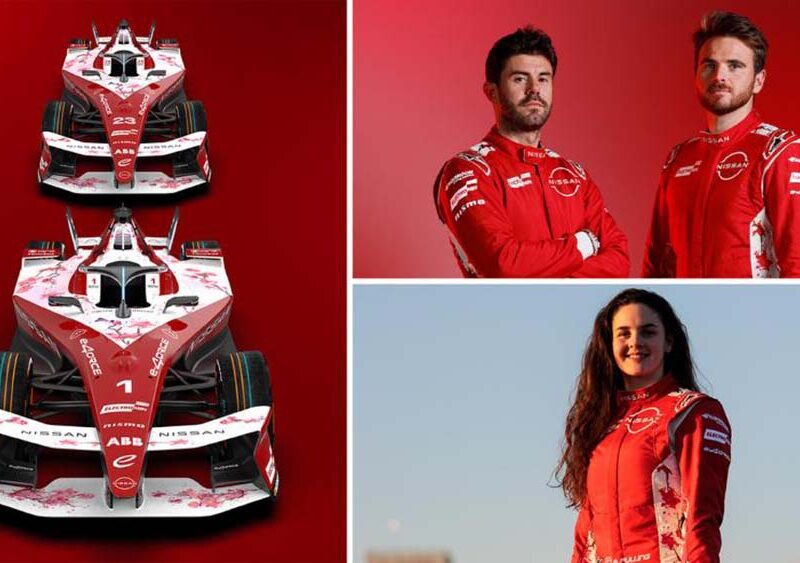 Nuevos números, misma imagen de siempre. El equipo Nissan Fórmula E finalizará su preparación para la Temporada 12 en las pruebas de Valencia