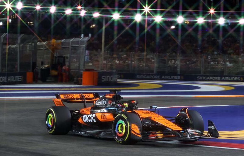 Piastri en lo más alto en el primer día del Gran Premio de Singapur