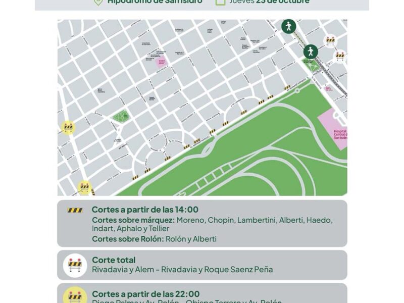 San Isidro: importante operativo por el recital de Imagine Dragons en el Hipódromo