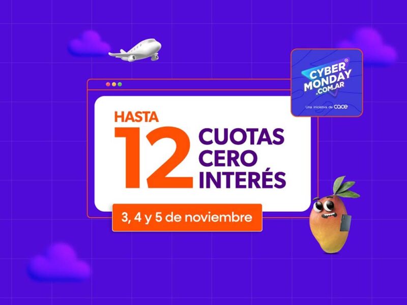 Naranja X se suma al Cyber Monday con cuotas sin interés y descuentos en viajes