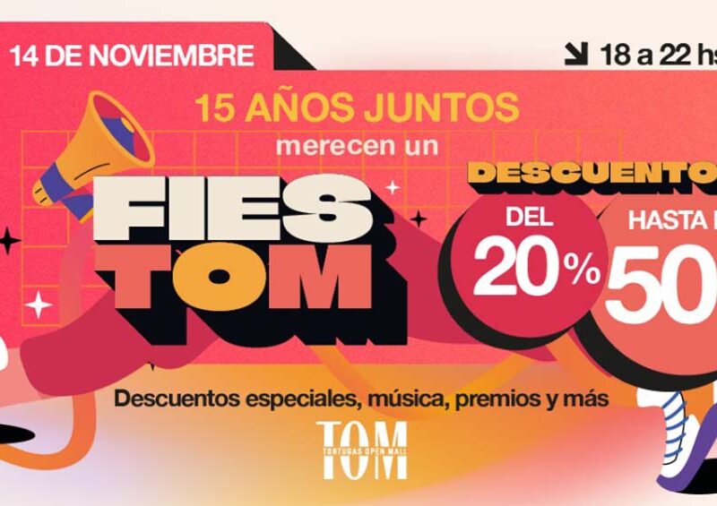 De centro comercial a destino: TOM celebra 15 años de historias, compras y encuentros