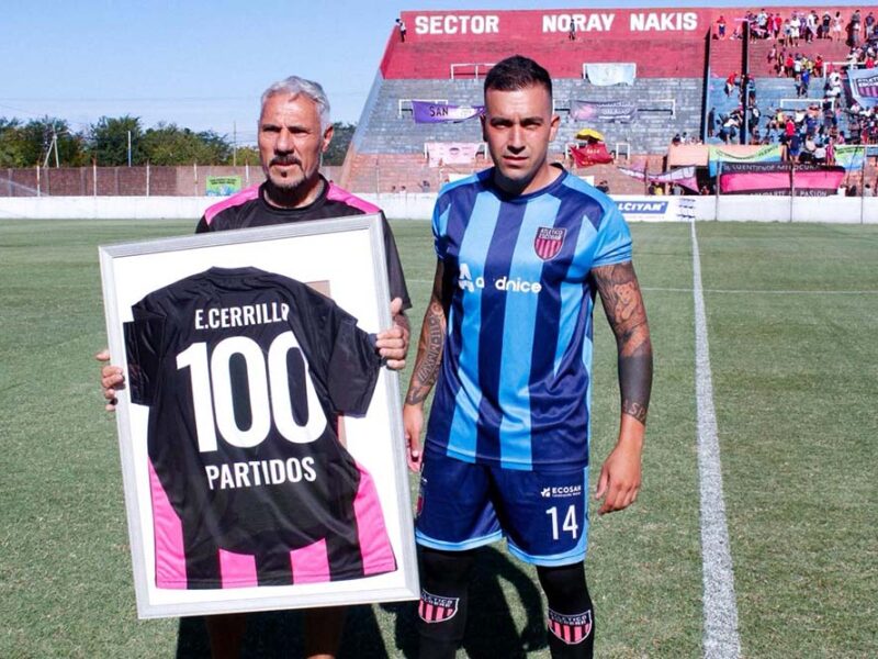 Atlético Escobar reconoció a “Machi” Cerrillo por sus 100 partidos en el club