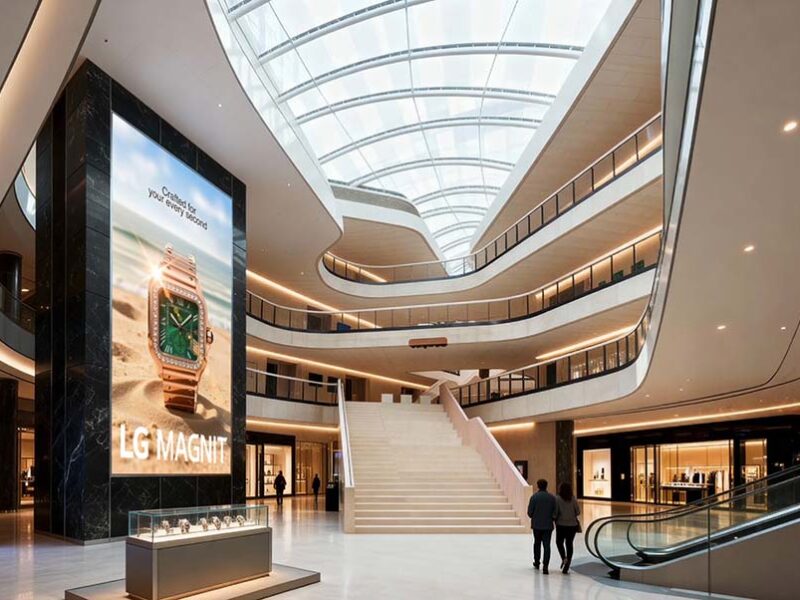 LG Electronics presentó la nueva pantalla micro led LG Magnit en el ISE 2026