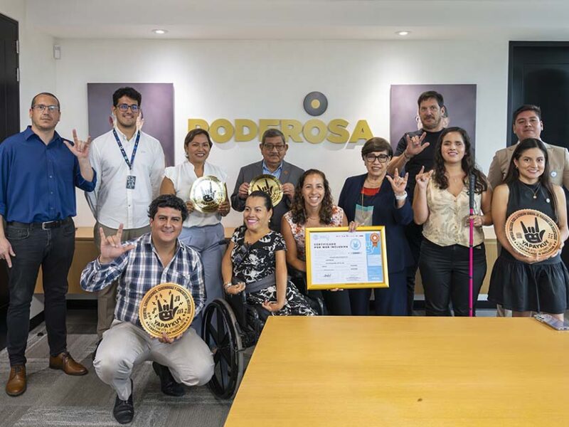 Poderosa se convierte en la primera empresa minera del Perú en certificar una web inclusiva