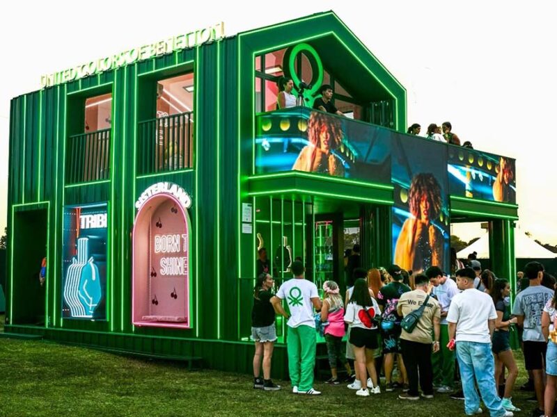 Benetton Perfumes reinventa su icónica House en una nueva edición de Lollapalooza Argentina