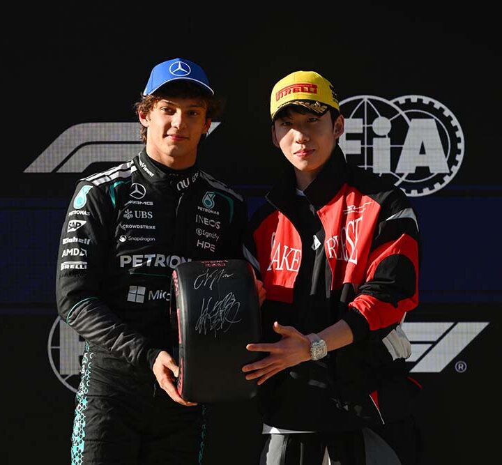 Mercedes golpea dos veces mientras Antonelli bate récord