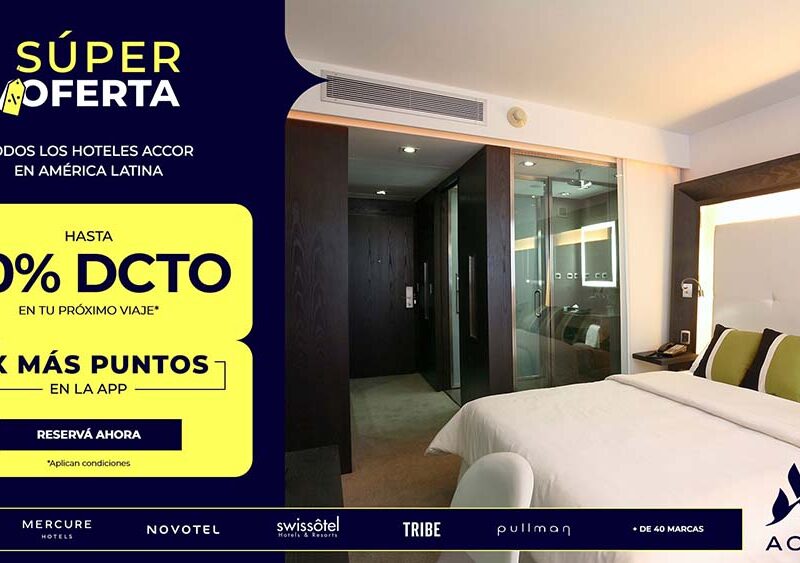 Súper oferta: All Accor ofrece descuentos de hasta 40% en reservas