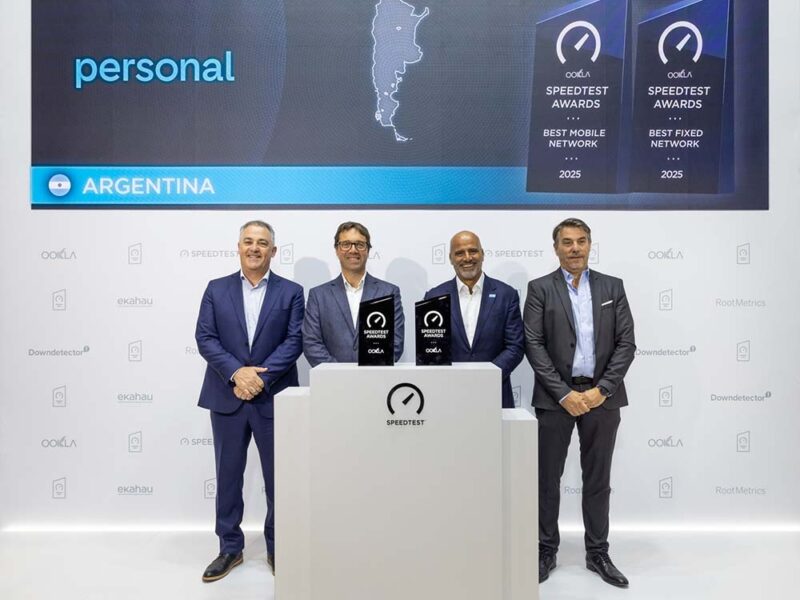 Personal recibe el premio a la mejor red fija y móvil de la Argentina