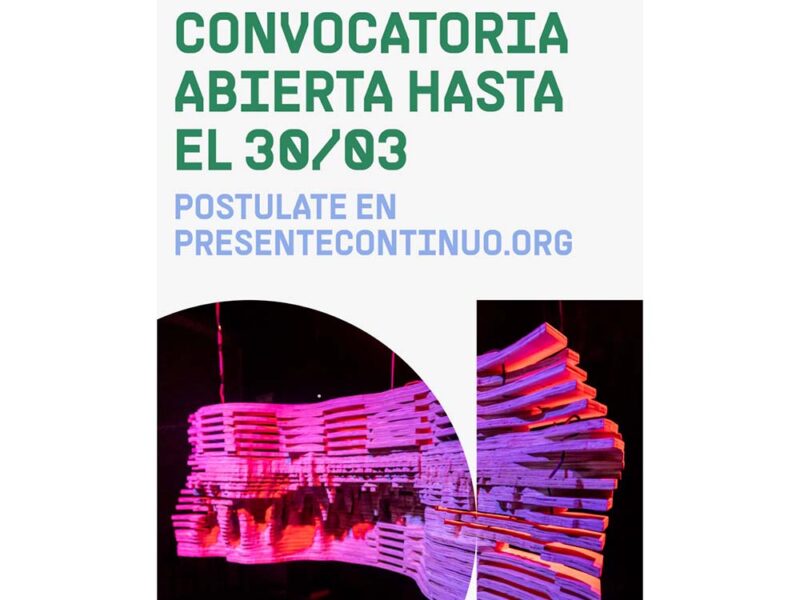 Abrió la convocatoria para la cuarta edición de Presente Continuo, el programa federal de formación en arte, ciencia y tecnología