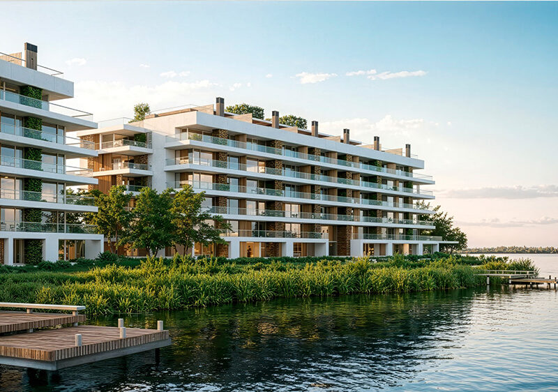 Santa Clara Residences: la oportunidad de habitar un espejo de agua cristalina cada día