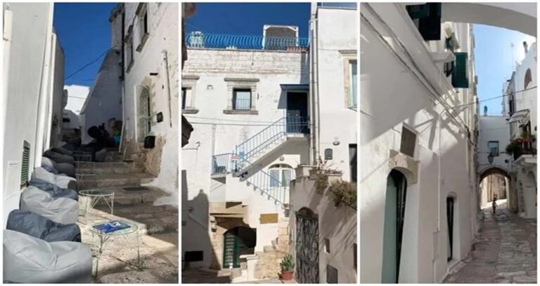 La colina bañada de blanco