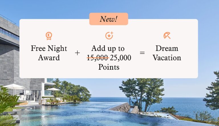 Marriott Bonvoy mejora el beneficio de noches gratuitas para los miembros del programa de premios