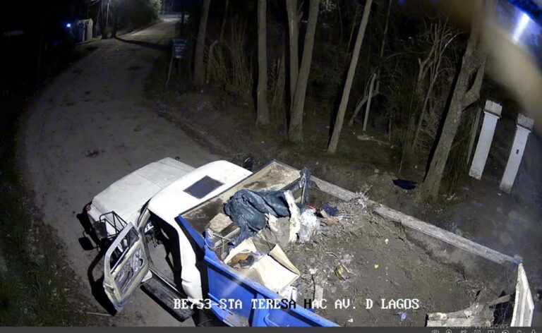Arrojó basura en la vía pública: lo multaron, le secuestraron el camión y clausuraron el predio en el que trabajaba
