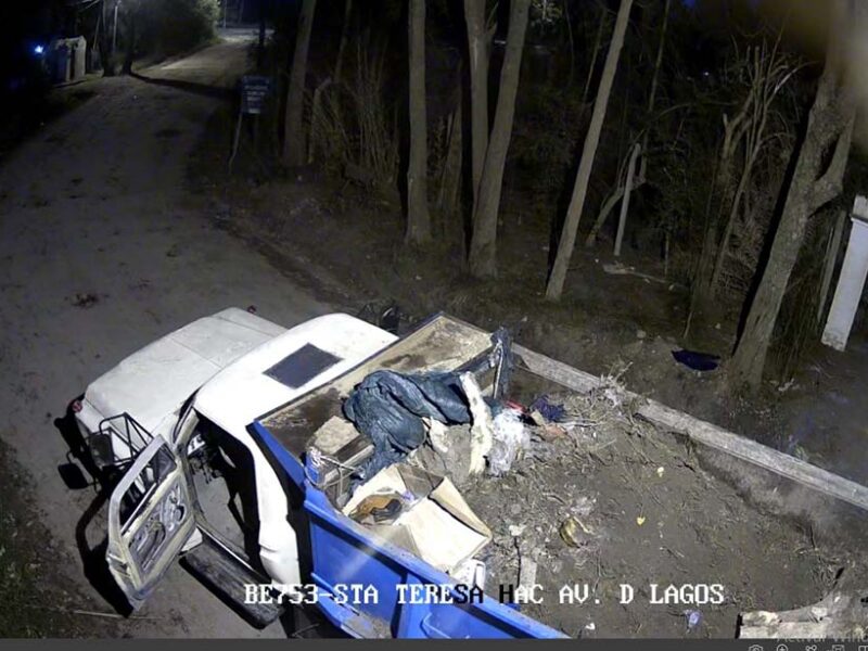 Arrojó basura en la vía pública: lo multaron, le secuestraron el camión y clausuraron el predio en el que trabajaba