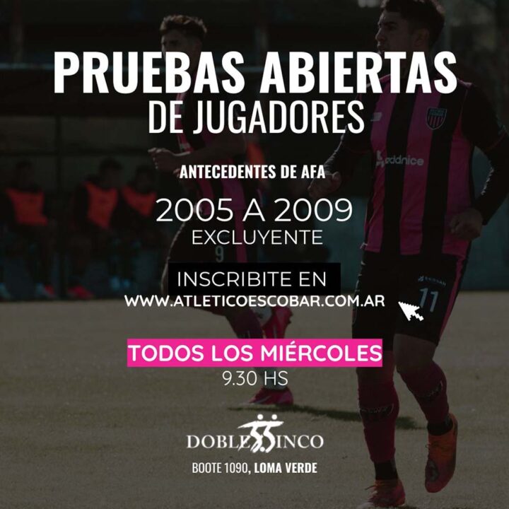 Atlético Escobar prueba jugadores para reforzar su plantel de Federal