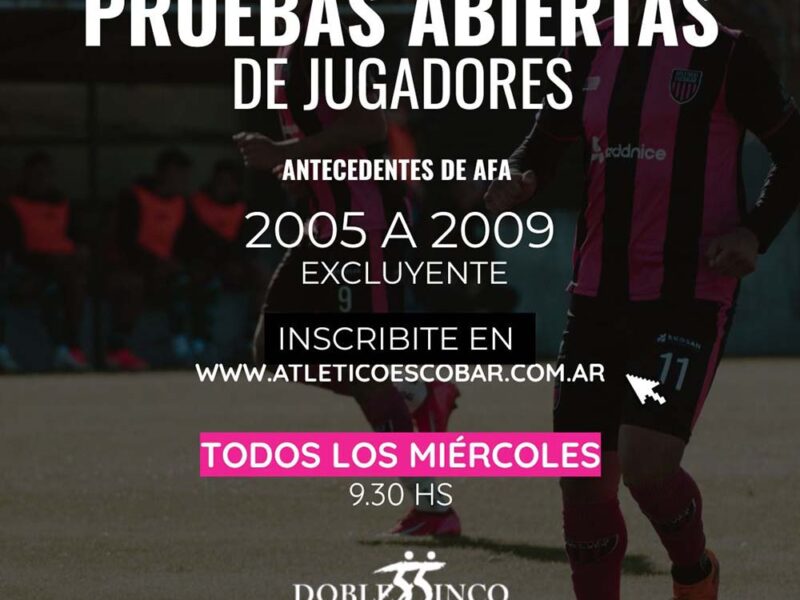 Atlético Escobar prueba jugadores para reforzar su plantel de Federal