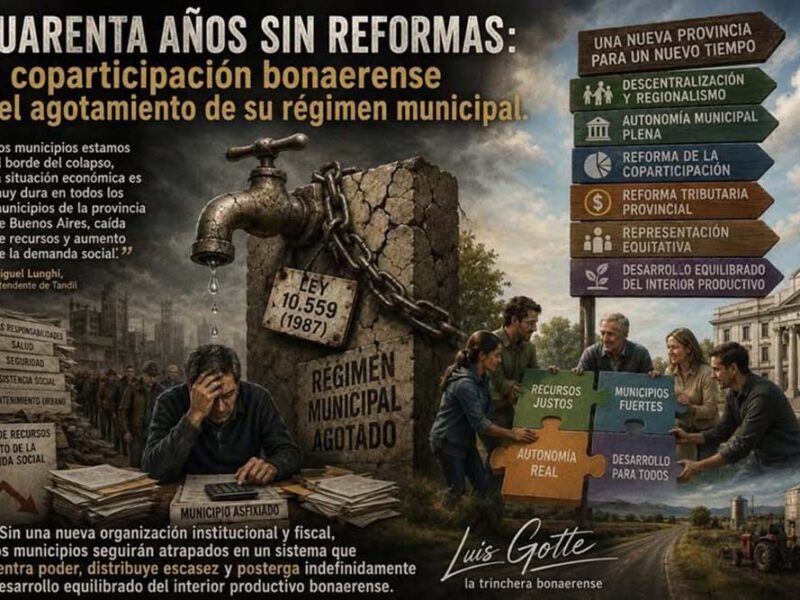 CUARENTA AÑOS SIN REFORMAS: la coparticipación bonaerense y el agotamiento de su régimen municipal.