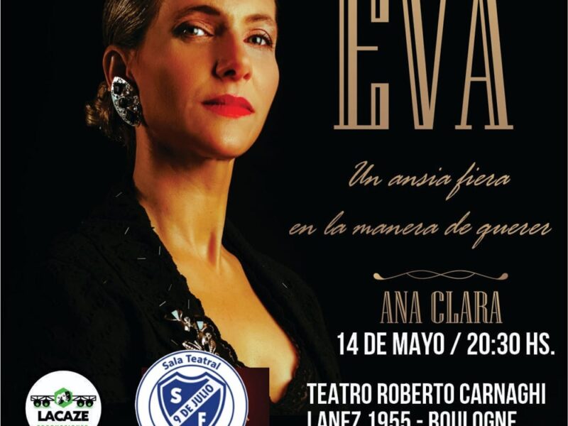 Se presentará en Boulogne la obra “Eva. un ansia fiera en la manera de querer”
