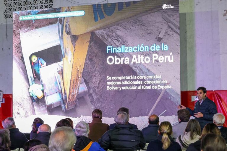 Ramón Lanús repasó en Beccar los objetivos de gestión y confirmó que la obra de Alto Perú atraviesa su etapa final